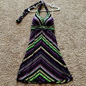 Gently used Soma halter tie dress.